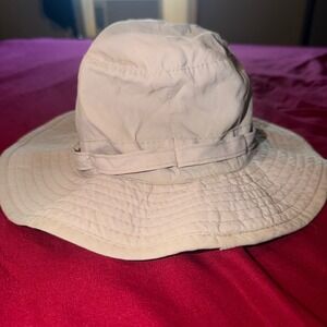 Stetson Boonie Hat Mens Medium Khaki No Fly Zone UPF 50+ Hiking Fishing Safari
